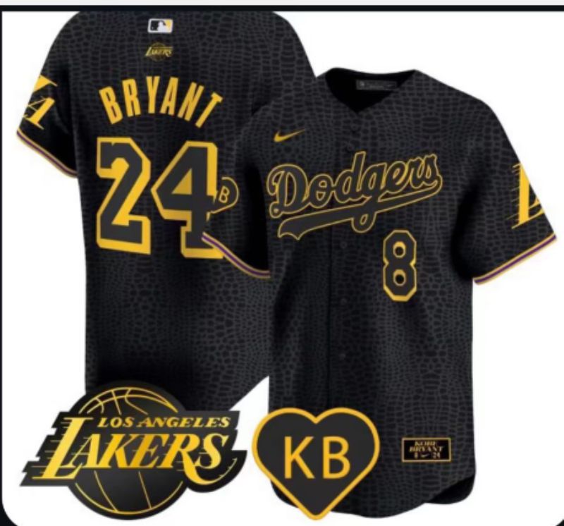 Men 2025 Los Angeles Dodgers #24 Bryant Black Five generations Nike MLB Jersey style 002->colorado rockies->MLB Jersey